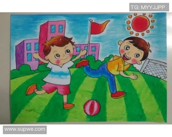 幼儿园足球小明星卡通画：激发孩子运动梦想的快乐篇章